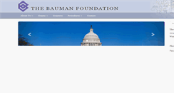 Desktop Screenshot of baumanfoundation.org