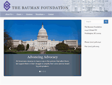 Tablet Screenshot of baumanfoundation.org